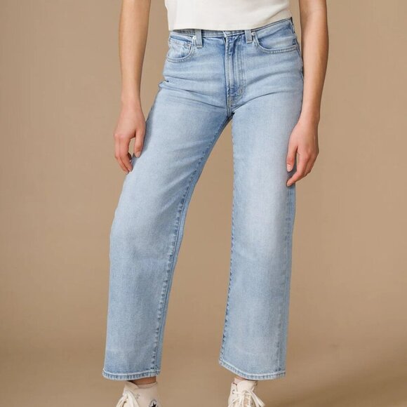 Edwin Light Blue Cropped Jeans - Picture 2 of 7